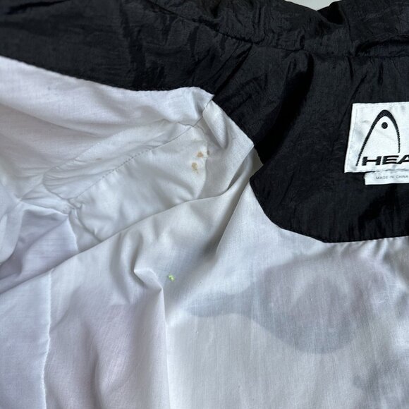 Vintage Head‎ Women's Windbreaker Tennis Jacket Black Red White Fully Lined Sz M - Picture 11 of 12